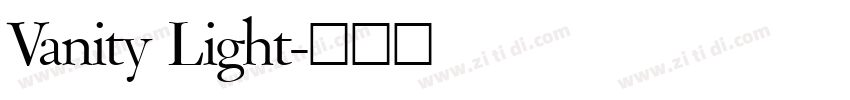 Vanity Light字体转换